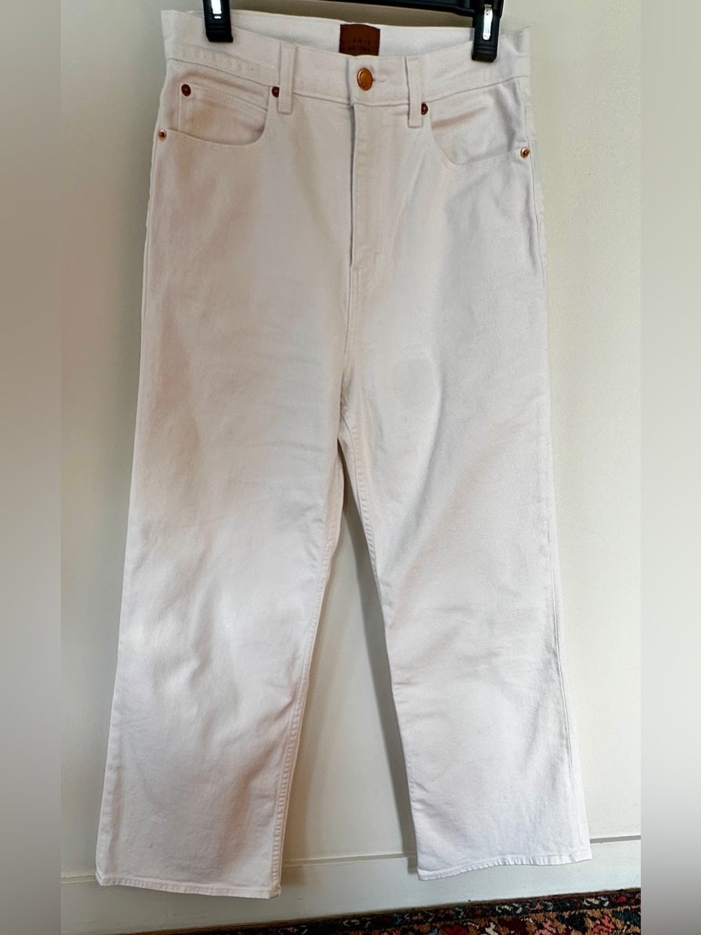 Jamie Haller wide A leg white jeans - worn once sz 29